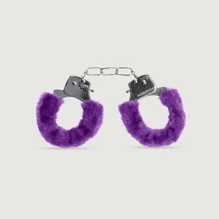 Sexopolis BDSM Anfänger Metall lila pelzigen Handschellen