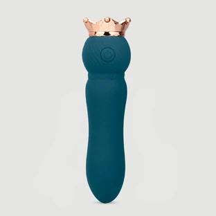 The Crown Silicone Mini Powerful Vibrator - Green