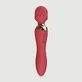 Vibro-Wall Premium Siliconen Massage Wand Stimulator &amp; Vibrator 2 in 1 - Rood