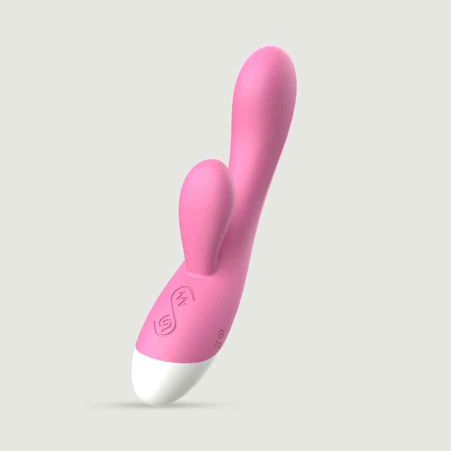 Silikonowy wibrator królik Smooth Classy Strong z podwójnym silnikiem - różowy: ceny i cechy