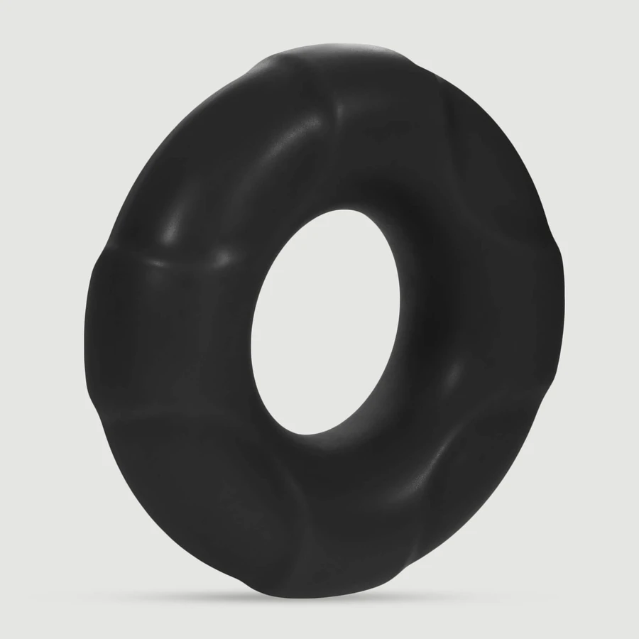 Forto F-33 17 mm Silicone Small Cock Ring - Black