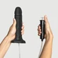 Consolador Realístico de Silicona Extra Grande - Negro