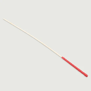 Bamboo Spanking Cane With Red Handle - Red