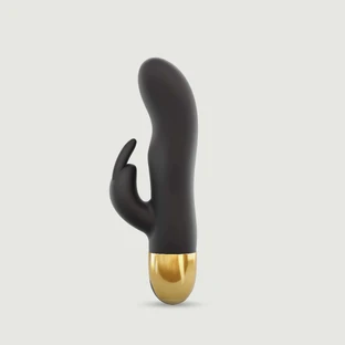Silikonowy wibrator Expert G Rabbit G-Spot - czarny