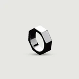 Anello del cazzo in metallo 15x6x45 mm - Argento