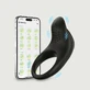 Dolfijn Geribbelde Silicone Cock Ring - Zwart