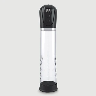 Sexopolis Male LCD Display Long Tube Automatic Penis Pump - Transparant