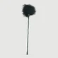 Tickler Pluma Larga Con Mango - Negro