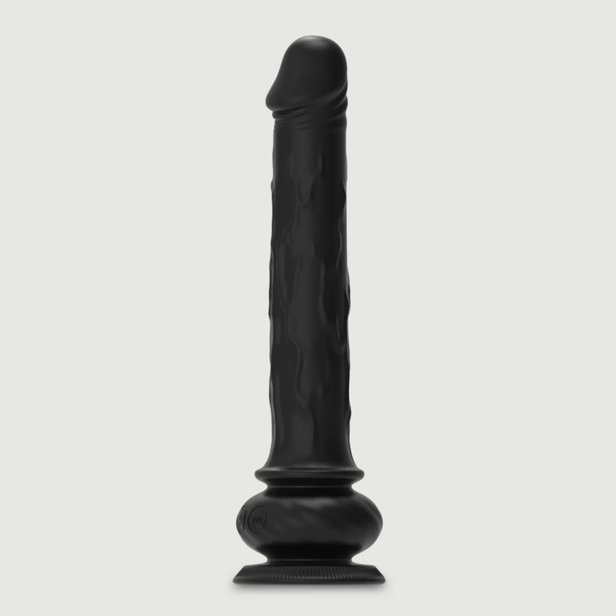 The Pussy Rotator Remote Controlled Premium Silicone Rotating Vibrator with Suction Cup - Black