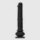 De Pussy Rotator op afstand bedienbare premium siliconen roterende vibrator met zuignap - Zwart
