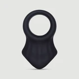 Flexible My Ball Bag Liquid Silicone Cock & Ball Ring - Negru