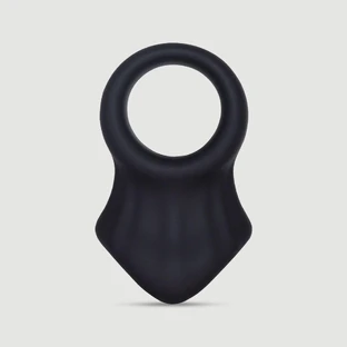 Flexible My Ball Bag Liquid Silicone Cock & Ball Ring - Negro