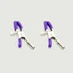 Pinzas Para Pezones Con Clip Metálico Ajustable - Morado
