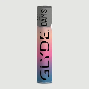 Glyde Dams Barreras De Látex Para Sexo Oral Sabor Cola - 4 Piezas