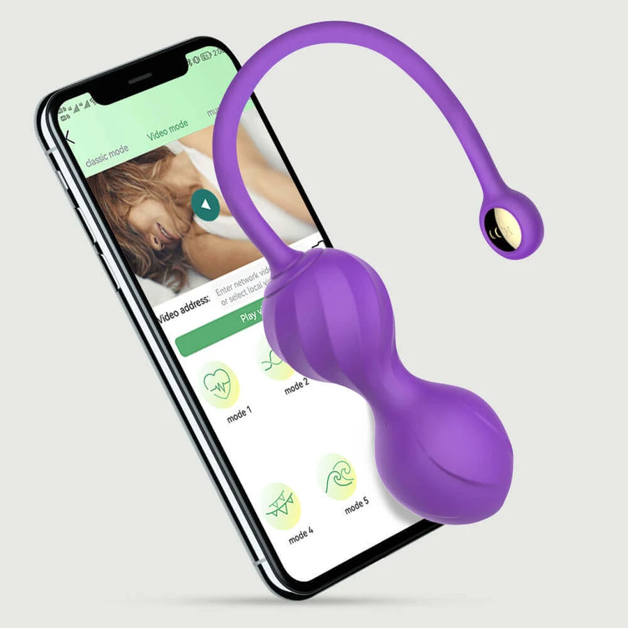 My Kegel Partner Silikon App Control Kegelkugeln - Lila