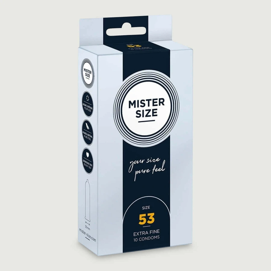 Mister Size Pure Feel Condooms 53 mm - 10 stuks