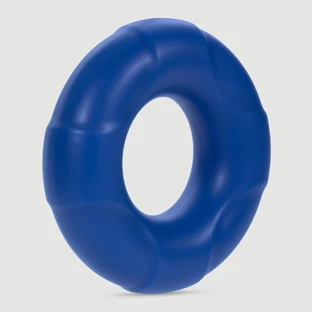 Forto F-33 25 mm Silicone Large Cock Ring - Bleu