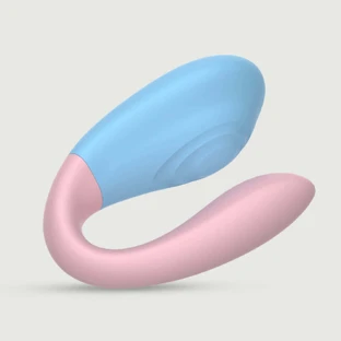 Couple Pleaser Silicone op afstand bedienbare vibrator voor koppels - Multicolour