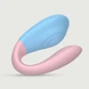 Couple Pleaser Silicone op afstand bedienbare vibrator voor koppels - Multicolour