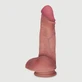 Anthony 20 cm Gode ultra réaliste en silicone double couche avec boules et ventouse - Chair