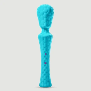 FemmeFunn Ultra Wand XL Vibrateur de massage puissant en silicone - Turquoise