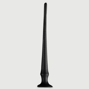 Dildo șarpe din silicon pentru antrenament de adâncime 40 x 4,5 cm - negru