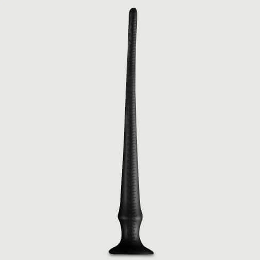 Dildo șarpe din silicon pentru antrenament de adâncime 40 x 4,5 cm - negru