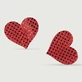 Love Heart Sequin Tepelbedekking - Rood