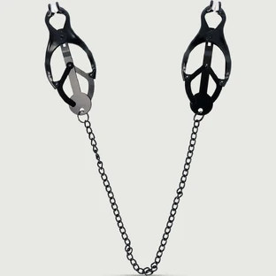 Nr. 30 Alligator Tepelklemmen Met Ketting - Zwart