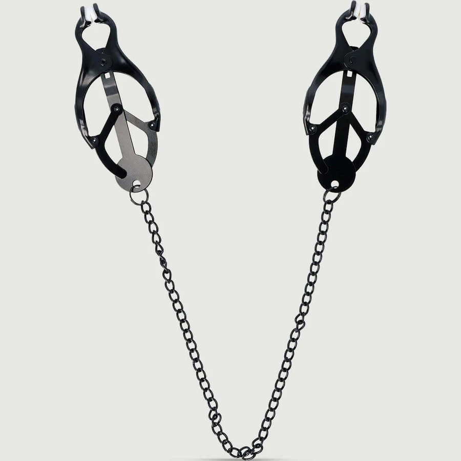 Nr. 30 Alligator Tepelklemmen Met Ketting - Zwart