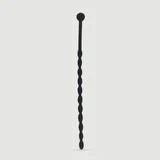 155 x 6 mm Silicone Urethral Sound - Black