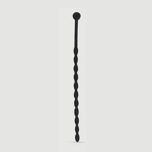 155 x 6 mm Silicone Urethral Sound - Black