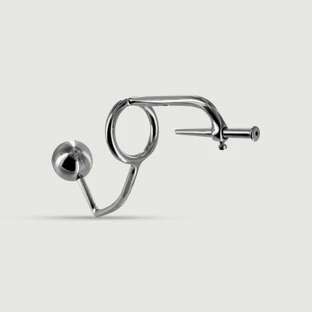 Anal Intruder Cock Ring with Penis Plug