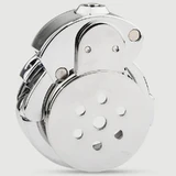 Metalen kuisheidskooi met plat slot 2,5 x 3,5 cm - Zilver