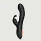 Vibratore rabbit in silicone curvo Sexopolis Amaya - Nero