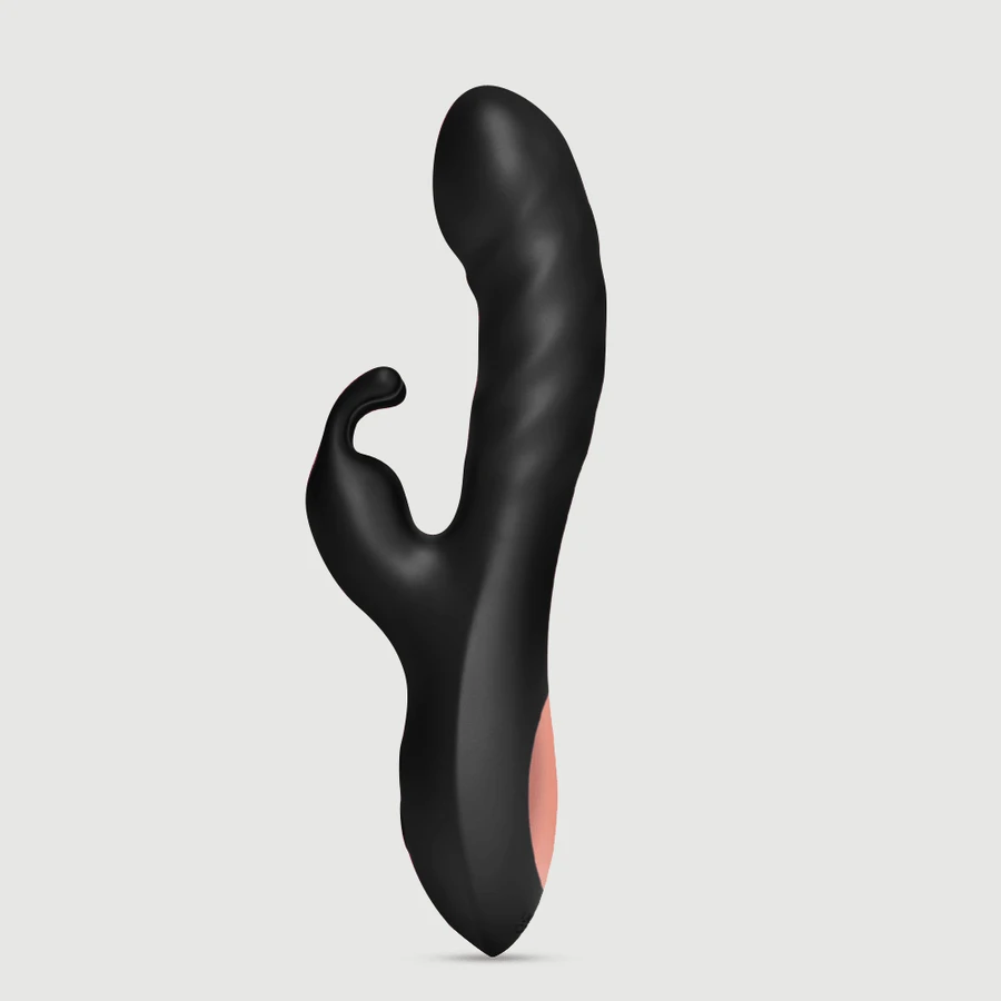 Vibratore rabbit in silicone curvo Sexopolis Amaya - Nero