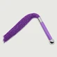 Mini flogger met metallic detail en dunne randen - paars