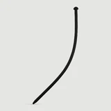 300 x 8,5 mm Silikon-Urethral-Schall - Schwarz