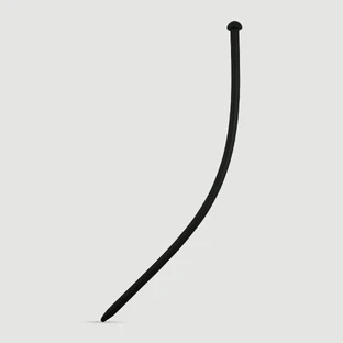 Sonda uretral de silicona 300 x 8,5 mm - Negra