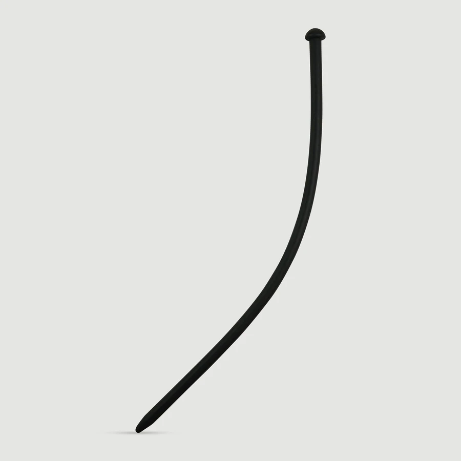 Sonda uretral de silicona 300 x 8,5 mm - Negra