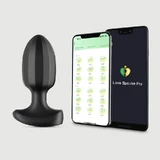 Tinteling In Mijn Kont App Gestuurde Silicone Vibrerende Butt Plug - Zwart