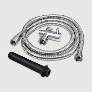 AquaClean Shower Douche System With Diverter - Black