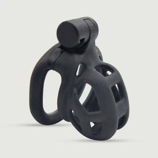 Solid Aspic Chastity Cage 5 x 3,2 cm - Black