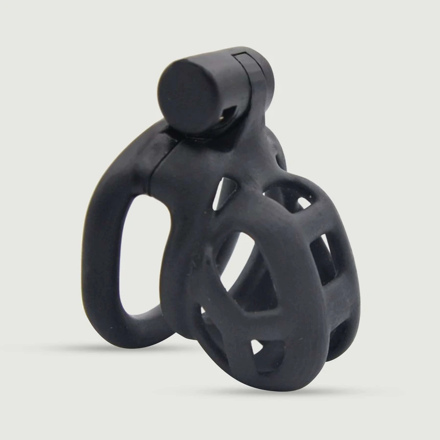 Solid Aspic Chastity Cage 5 x 3,2 cm - Black