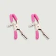 Pinzas Para Pezones Con Clip Metálico Ajustable - Rosa
