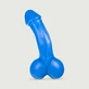 Bulder Hog Boll Realistischer Dildo mit Kugeln - Blau