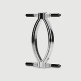 Clemă metalică ajustabilă pentru păsărică - argintiu