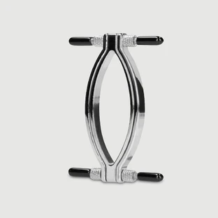 Clemă metalică ajustabilă pentru păsărică - argintiu