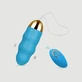 Baloo Gerippter Silikon Vibrator mit Fernbedienung - Hellblau