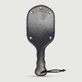 Domme Series Curved Paddle With Metal Studs & Wrist Strap - Black